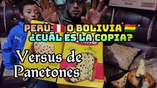 Probando REPLICA DE PANETONES BOLIVIA  Vs Perú  ¿Cuál es el mejor?