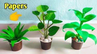 Homemade artificial plant with paper/craft tamil