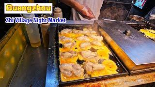 【4K】Eat all the delicious food in Guangzhou at one night market: Zhi Village Night Market