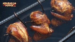 Peruvian Gold Chicken on the Pit Barrel Cooker