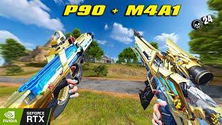 P90 + M4A1 24 kill random squad Blood strike max graphic rtx 2060