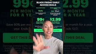 HULU 99¢ ONLY! #hulu #blackfriday #deals #coupons #couponing