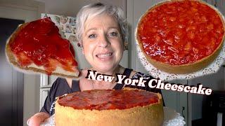 New York Cheesecake alle Fragole  Dolce Veloce alle fragole 