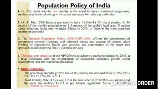 5. National Population Policy (NPP 2000)