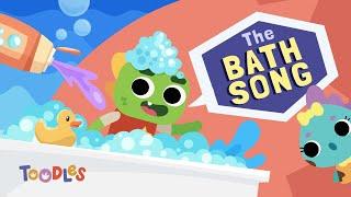 BATH SONG - Dinosaurs - Nursery Rhymes - Toodles Kids TV