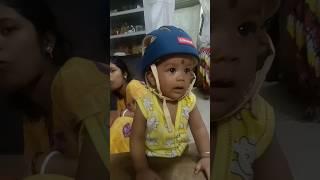 Adorable Abhinaba: Little Hero Plays Safely with His Helmet!