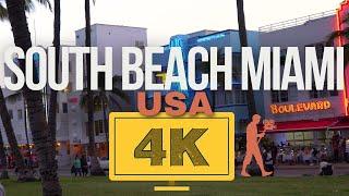 South Miami Beach, USA 4K - Walking Tour