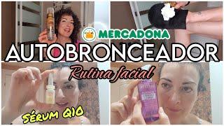 RUTINA DE AUTOBRONCEADOR (MOUSSE MERCADONA) paso a paso SERUM Q10 / RUTINA DE NOCHE 