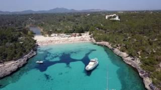 Drone Flight Over Cala Mondrago, Mallorca