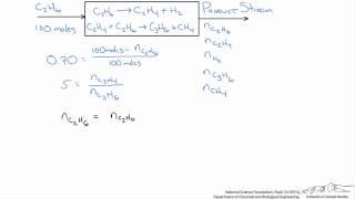 Extent of Reaction for Material Balances