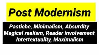 Post Modernism Characteristics in Hindi