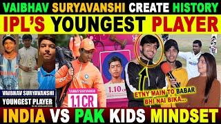 VAIBHAV SURYAVANSHI A 13 YEARS OLD BOY FROM BIHAR SOLD TO RR FOR 1.10 CR | PAK REACTIONS