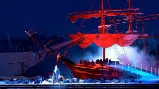 R. Wagner: Flying Dutchman Act 2 & 3. Open air perf. Aura River, Turku, Finland. Dir. Erik Söderblom