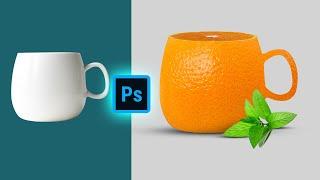 Orange cup photo manipulation || photoshop tutorial