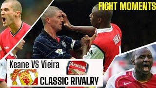 Roy Keane vs Patrick Vieira Classic Rivalry MAN UNITED VS ARSENAL Moments