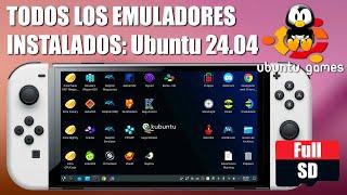 Instala Linux Ubuntu Noble 24.04 en switch. Todos los emuladores instalados KDE Plasma (Full-SD)