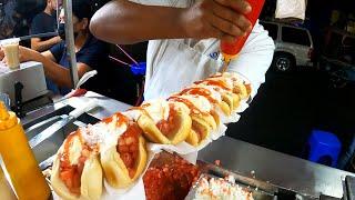 Mexican Hot dog NINJA with AMAZING BALANCING SKILLS - GOD LEVEL Street Food in Guadalajara Mexico 