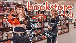 *cozy* bookstore vlog  ️ come book shopping for new releases with me!