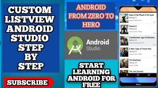 Custom Listview in android with Images and text using glide library | Custom List view android