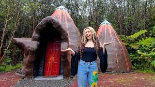 She built a volcano-shaped tiny home in Hawaii & it's turning heads