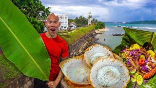 Street Food in Sri Lanka - TRADITIONAL SRI LANKAN BREAKFAST OF HOPPERS & ROTI + GALLE FORT FOOD TOUR