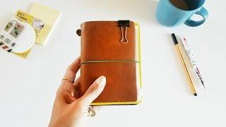 (Midori) Traveler's Notebook Passport Size- Wallet Setup