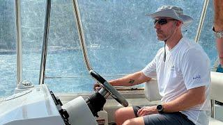 Captain Graham (officially certified) in the BVI with Offshore Sailing School