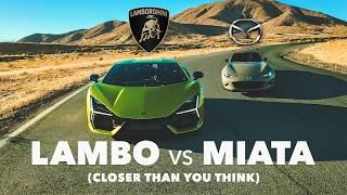 MIATA vs LAMBORGHINI - This Drag Race Is WAY Closer Than You Think