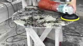 How stone table top manufacture polished by optimustone