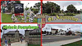 St. Augustine, Florida | Historic Downtown District | Old Town Jail | St. George Street | 4k |