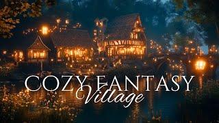 Cozy Night Village | Fantasy Music and Ambience 