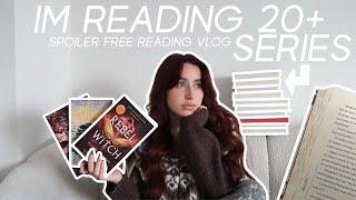 *attempting* to finish the 22 series I am in the middle of (spoiler free) - BOOKMAS DAY ONE