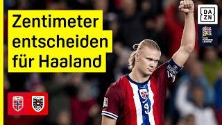 Knapper geht es nicht! Haaland wird Matchwinner: Norwegen - Österreich | Nations League | DAZN