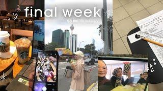 UNI VLOG ｡･ﾟﾟ･ | final week, presentation, multimedia student