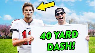 Beat Tom Brady In A Race, WIN $100!