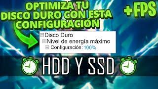 optimizar y acelerar: disco duro hdd y ssd con esta configuración  AUMENTA FPS sin PROGRAMAS