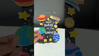 easy gift card for Dad🪐 #giftidea #diy #art #gift #craft #fathersday #giftcard #galaxy #card