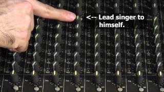 How to set up monitor mixes for live sound