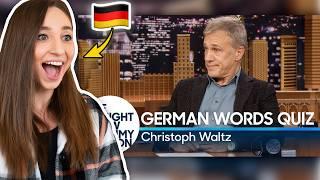 Christoph Waltz Gives Jimmy Fallon a German Words Quiz – German Reacts! | Feli from Germany