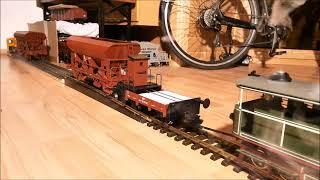 Rollbockverkehr mit Modelbouw Boerman, HSB Köf und K.Sächs.Sts.E.B. IM   Gartenbahn Garden  Railway