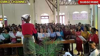 LAGU KOMUNI " PAH PINAN TUAKINA " OLEH OMK BAEN #MISA MINGGU PALMA 10 April 2022, STASI TAEKAS