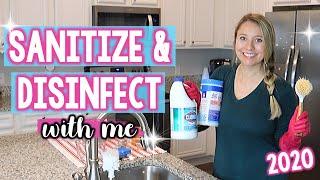 SANITIZE & DISINFECT WITH ME 2020 | Cleaning Motivation | Jessica Elle