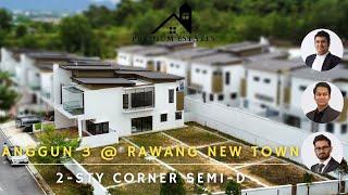 For Sale (WTS) | Anggun 3 @ Rawang New Town Centre | 2-Sty Corner Semi-D | Clubhouse Facilities, G&G