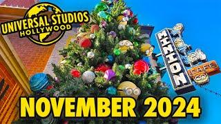 Universal Studios Hollywood - November 2024 Walkthrough: Mario Christmas Merch & Wicked [4K POV]