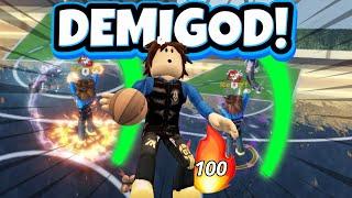 I GOT A 100 STREAK ON THE *BEST* DEMIGOD BUILD IN HOOPS LIFE 