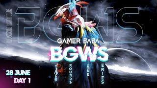 BGWS Day 1 | BGMI Competitive Live Custom Room | Gamer Baba