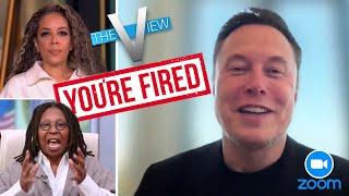 Elon Musk FIRES 'The VIEW' on twitter meeting DUB