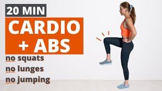 20 Min Low Impact Cardio + Abs Workout with NO REPEATS | Knee-Friendly Cardio: No Squats, No Lunges