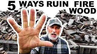 Wet rotten FIREWOOD happens to many people ...find out how to AVOID being one of them!