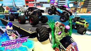 Monster Jam INSANE Racing, Freestyle and High Speed Jumps #42 | BeamNG Drive | Grave Digger